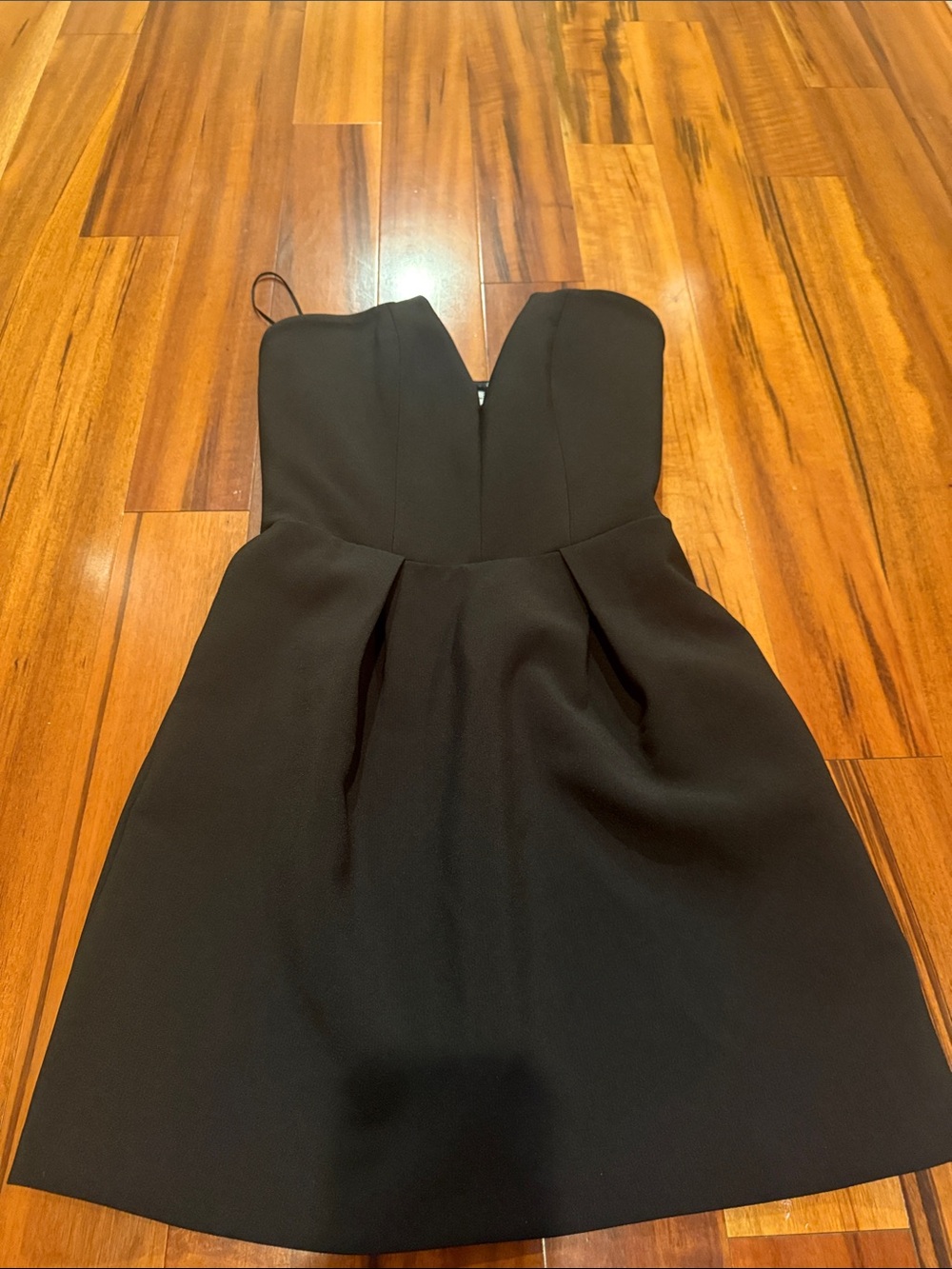 The Kooples Elegant Black Strapless Cocktail Dress